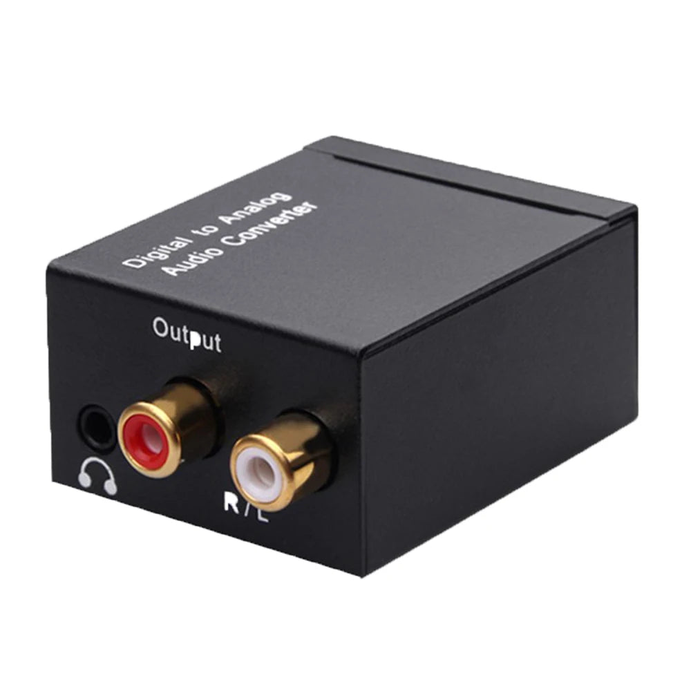 Digital to Analog Audio Converter — Coaxial & Optical Toslink to 3.5mm Jack for RCA SPDIF Stereo Amplifier