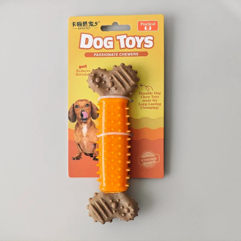 Durable Dog Chew Toy - Bite-Resistant Bone-Shaped Interactive Toy for Small, Medium & Large Dogs