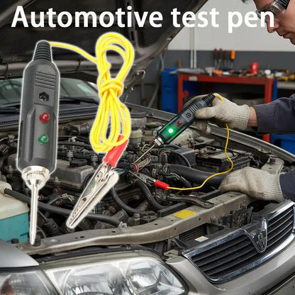 Car Voltage Tester Pen - 6V-24V DC Automotive Circuit Tester for Fuses, Relays & Lights