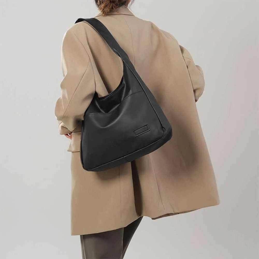Fashionable Minimalist Retro Shoulder Bag – Casual Commuting Handbag, Large Capacity Tote Bag