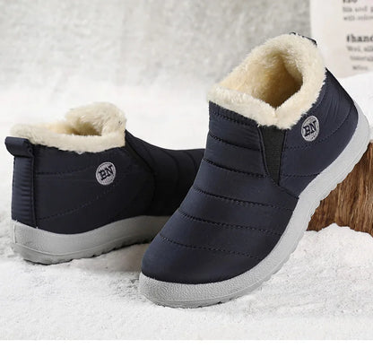 Men’s Winter Ankle Boots — Warm Fur Lined Snow Boots, Casual Shoes for Men and Couples