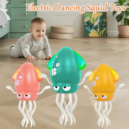 Magic Electric Dancing Octopus Toy – Interactive Light & Music Squid for Toddler Development, Kids Entertainment & Gifts