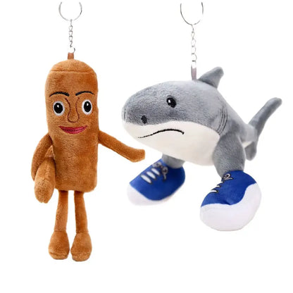 16-18cm Italian Brainrot Plush Keychain – Stuffed Doll Keyring Toy Gift