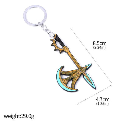Seven Deadly Sins Escanor Rhitta Axe Keychain - Divine Axe Bottle Opener Keyring Anime Gift Accessory
