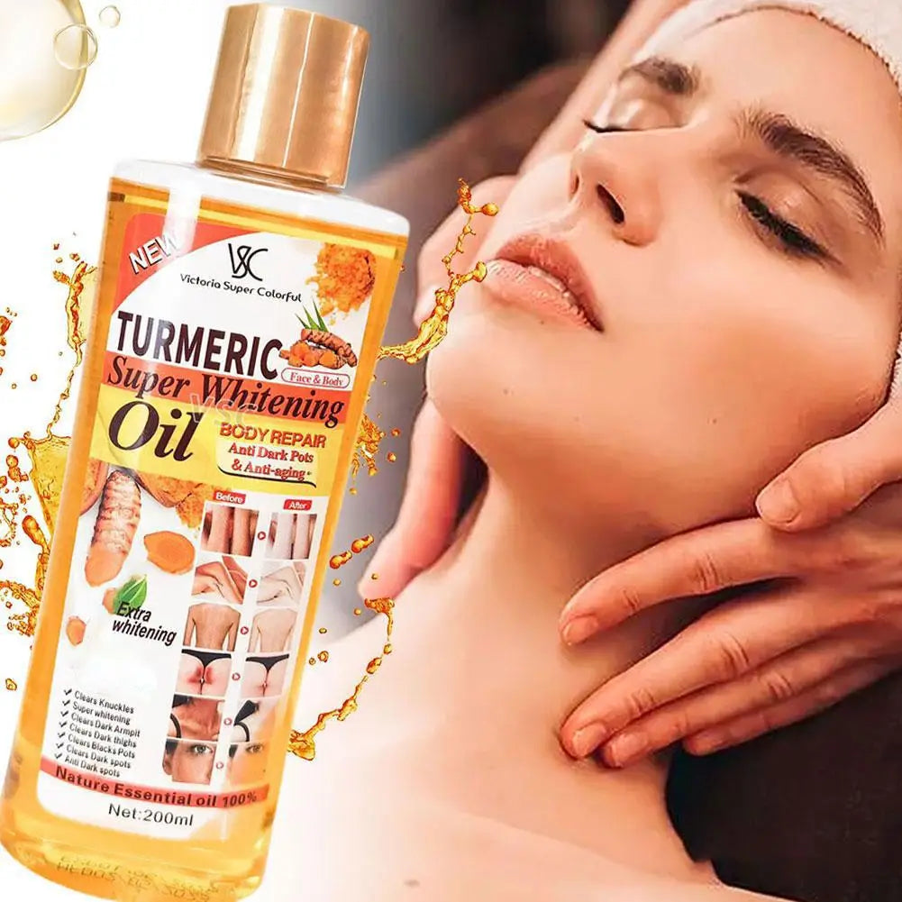 Turmeric Face Whitening Serum – Anti-Oxidation Dark Spot Corrector for Facial Brightening & Skin Clarity
