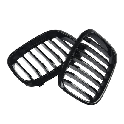 MagicKit Front Bumper Grill for BMW X3 X3M G01 & X4 G02 (2018-2020) — Gloss Black Single Slat Sport Style Replacement