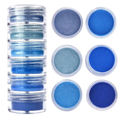 Crystal Clear Epoxy Resin Kit - AB Resin Glue with 6 Color Mica Powder for DIY Jewelry, Nail Art, Soap & Craft Casting