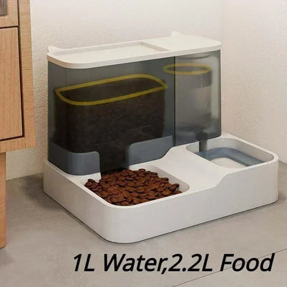 2.2L Automatic Pet Feeder & Water Dispenser – Smart 2-in-1 Dog Food Bowl