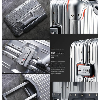 Aluminum Magnesium Alloy Rolling Suitcase – Designer Carry-On & Cabin Luggage, 20/28/30 Inch Trolley Case