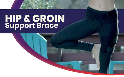 Hip Brace Thigh Compression Sleeve – Groin & Hamstring Support Wrap for Sciatica, Quad Strains & Hip Pain Relief