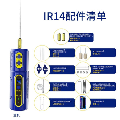 Mechanic IR14 Electric OCA Glue Remover Tool – LED Display Phone Screen Polarizer Cleaning & Grinding Hand Tool for Professional Repair Use