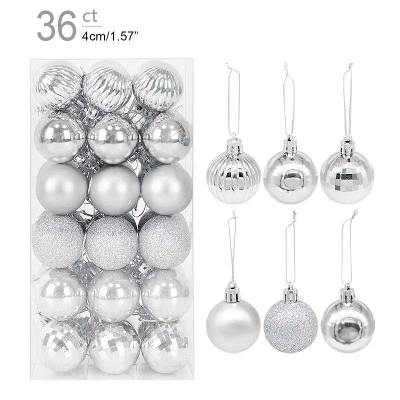 Christmas Ball Ornaments – Hanging Tree Pendants for Xmas, Home Decor, 2026 New Year & Holiday Gifts