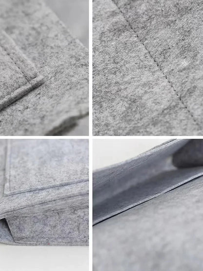 Felt Bedside Storage Organizer — Anti-Slip Hanging Pouch for Bed & Sofa