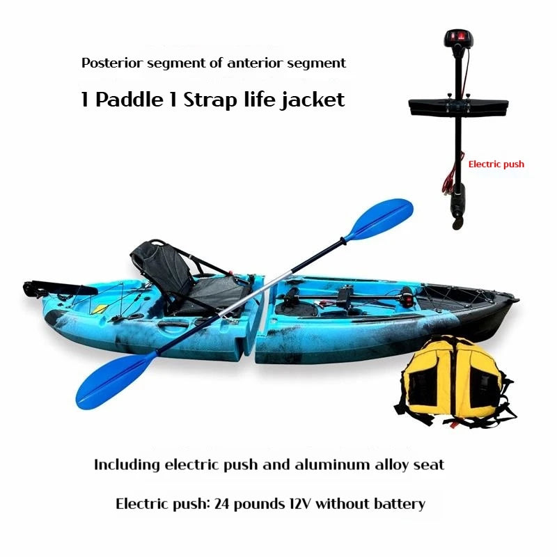 Modular Electric & Pedal-Driven Kayak – Portable Detachable Canoe, Lightweight Inflatable Folding Boat for Fishing & Adventure