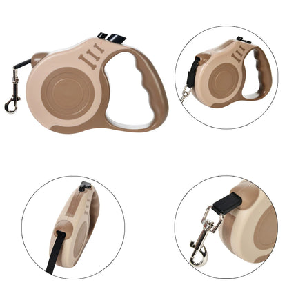 Retractable Dog Leash - 3M/5M Adjustable Walking & Hiking Traction Rope for Small and Large Dogs
