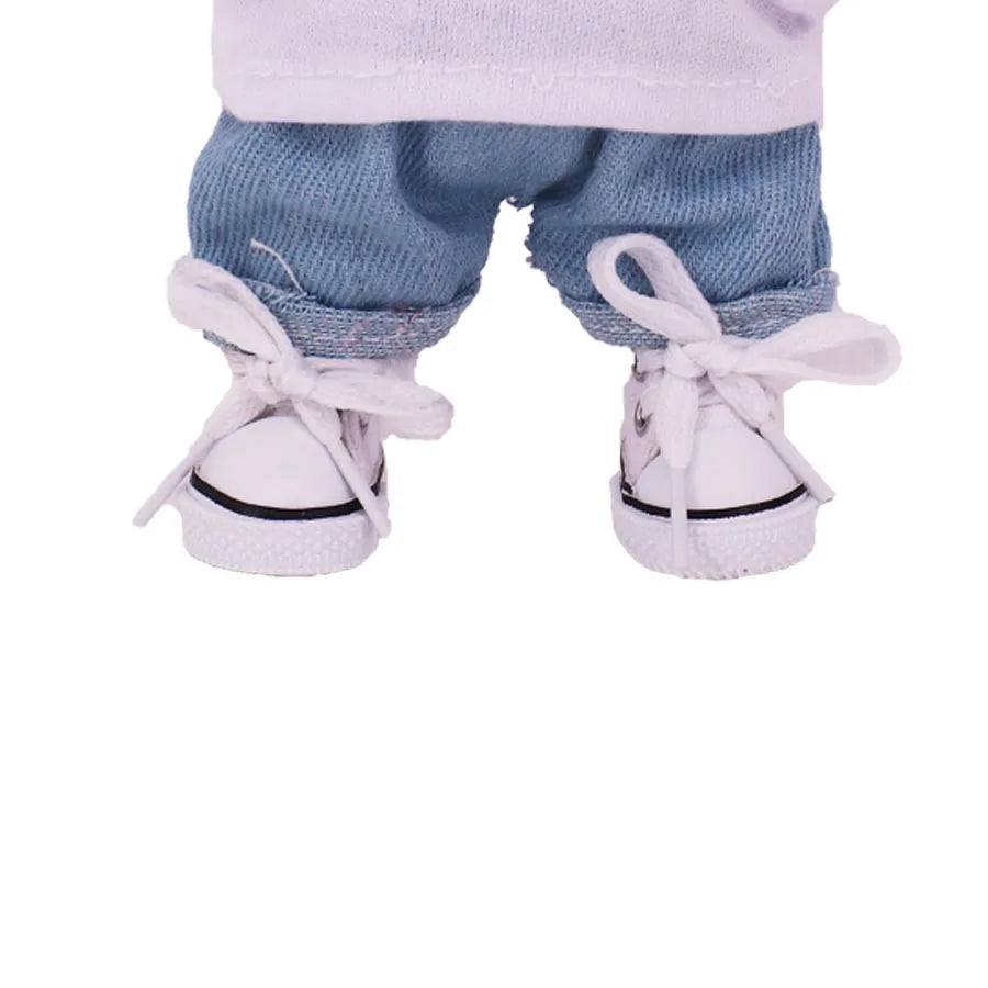 3.8cm Doll Shoes for 17cm Labubu Plush Doll – Accessories Gift for Girls