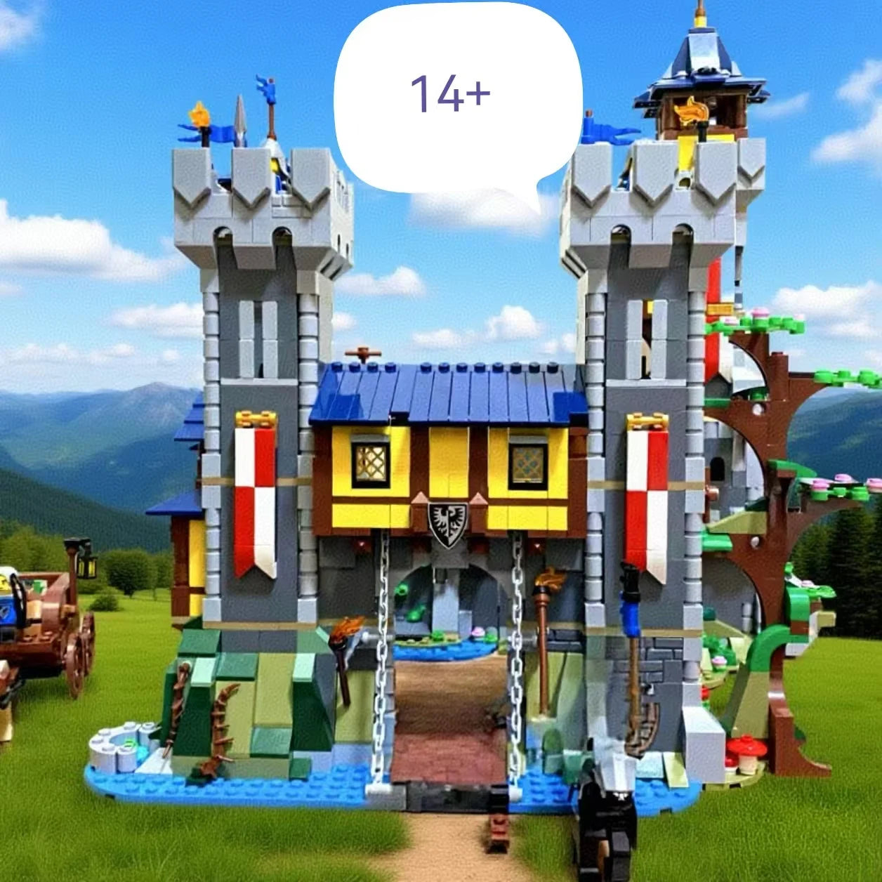 2024 Three-in-One Medieval Castle Building Set — Compatible with 31120, Party, Christmas & Birthday Gift for Adults and Kids