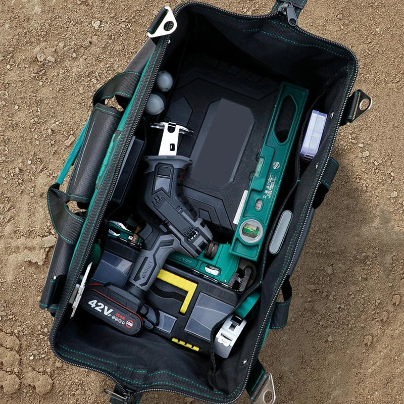 23-inch Large Capacity Waterproof Tool Bag – Thickened 1680D Oxford Electrician Storage