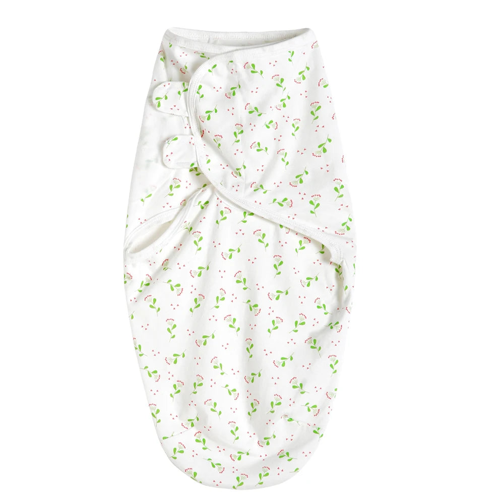 100% Cotton Newborn Swaddle Sleep Sack – Thick Infant Baby Wrap Cocoon Diaper Bag (INSULAR Summer)