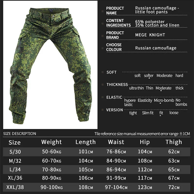 Mege Tactical Joggers - Lightweight Ripstop Cargo Pants for Outdoor, Working, Hiking, and Men's Streetwear