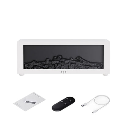 Air Humidifier & Essential Oil Diffuser – Home Aroma Humidifier with Flame Effect, LED Light, and Remote Control