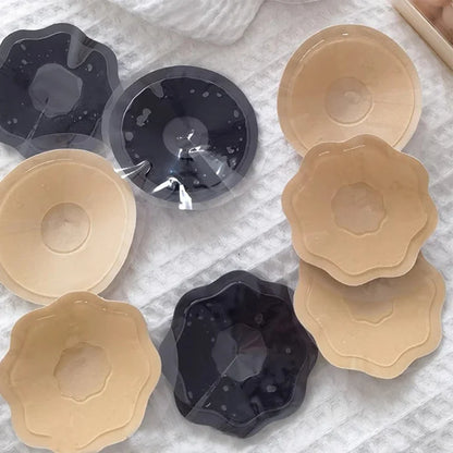 Reusable Invisible Silicone Nipple Covers – Self-Adhesive Bra Pasties Pads for Women