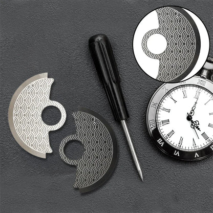 Automatic Watch Rotor Metal Guard - Wavy Pattern Replacement Part for NH35 NH36 4R35 4R36 7S Movements & SKX007 Repairs
