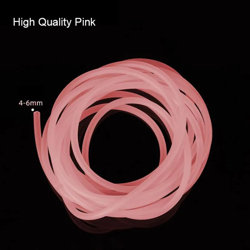 Silicon Aquarium Oxygen Pump Hose - 4x6mm, 1m/3m/5m/10m, Food Grade Tube for Fish Tank & Pond
