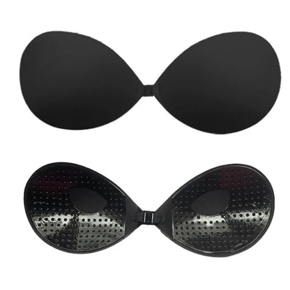 Invisible Nude Push-Up Bra Stickers – Silicone Chest Pasties for Women Wedding Lingerie