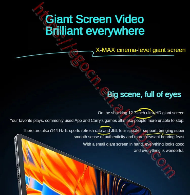 Lenovo Xiaoxin Pad Pro 12.7" 2025 Tablet – Dimensity 8300, 2.9K Resolution, 144Hz Refresh Rate, 10200mAh, WiFi Android