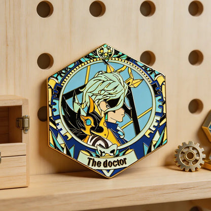 Honkai Star Rail & Genshin Impact Character Pins - Kawaii Metal Cosplay Brooch Badges for Fans