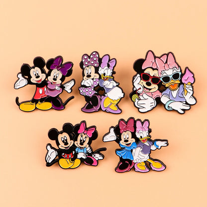 Cartoon Movie Enamel Lapel Pins — Lion, Cat & Duck Brooches for Backpacks, Clothes, DIY Metal Badge Jewelry Accessories