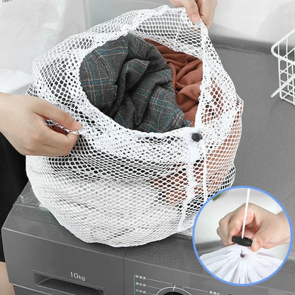 Reusable Zipper Laundry Bag for Washing Machine – Coarse Mesh Organizer for Lingerie, Shoes, Bras & Clothes