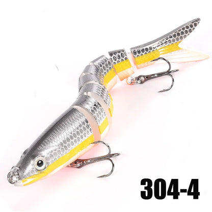 Multi Jointed Swimbait Fishing Lures - Slow Sinking Bionic Artificial Bait for Freshwater and Saltwater Bass Trout Fishing