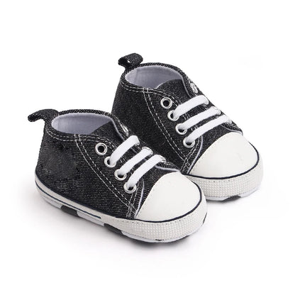 New Baby Shoes for Boys & Girls – Classic Canvas Casual Sneakers, Soft Sole Non-Slip Toddler Walkers D2486