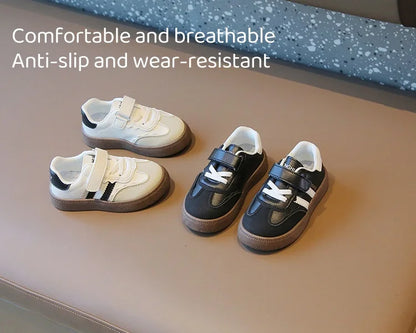 Kids Sport Training Sneakers – Spring Autumn Soft Sole Shoes for Boys & Girls, Casual Fashion Skate Shoes