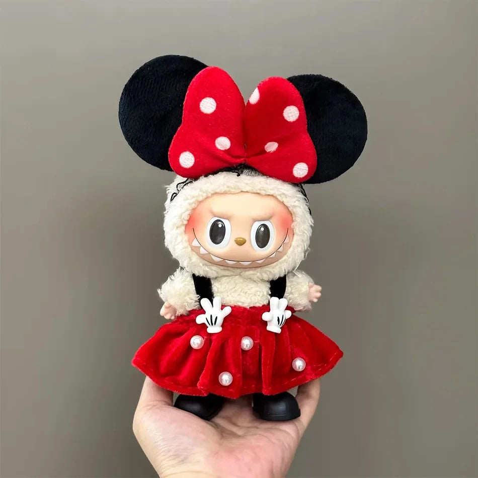 15-17CM Labubu Mini Doll Clothes – V1-V3 Cosplay Sports & Leisure Outfit Accessories, Gift Set