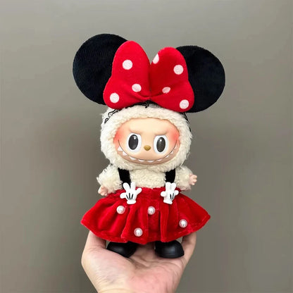 15-17CM Labubu Mini Doll Clothes – V1-V3 Cosplay Sports & Leisure Outfit Accessories, Gift Set