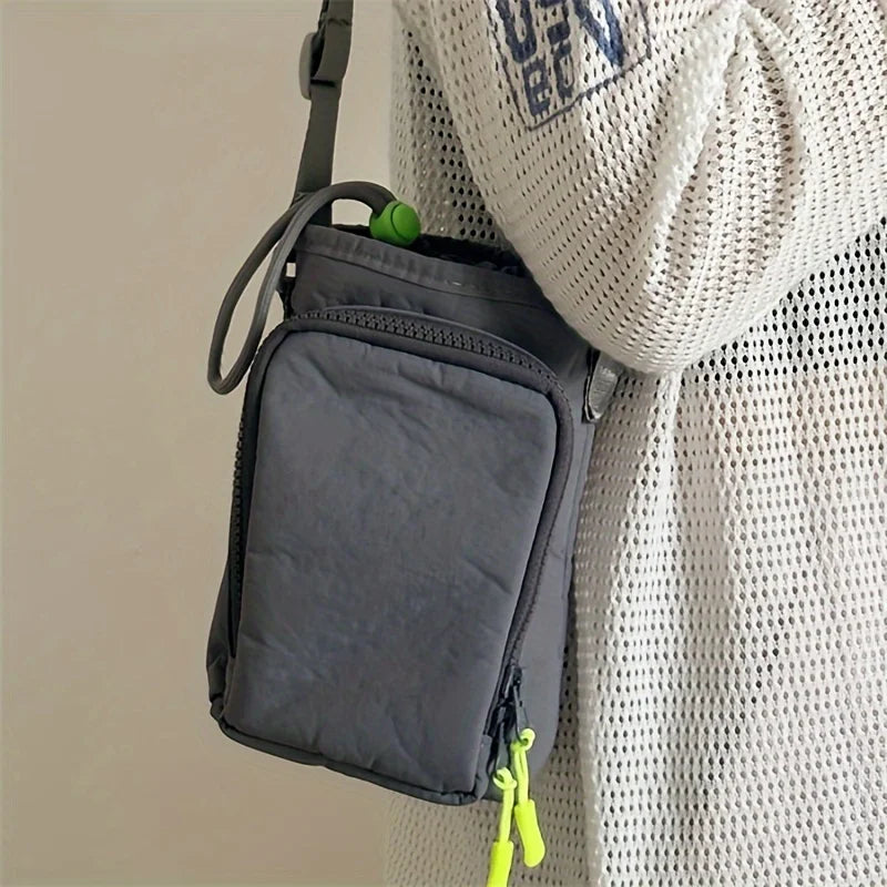 Mobile Phone & Water Bottle Crossbody Bag – Waterproof Shoulder Bag for Yoga, Running, Sports & Outdoor Activities