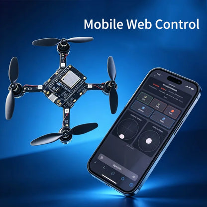 Xinwei E1 Open-Source Mini Drone Kit - ESP32 DIY Self-Assembly Quadcopter Multirotor Parts Pack