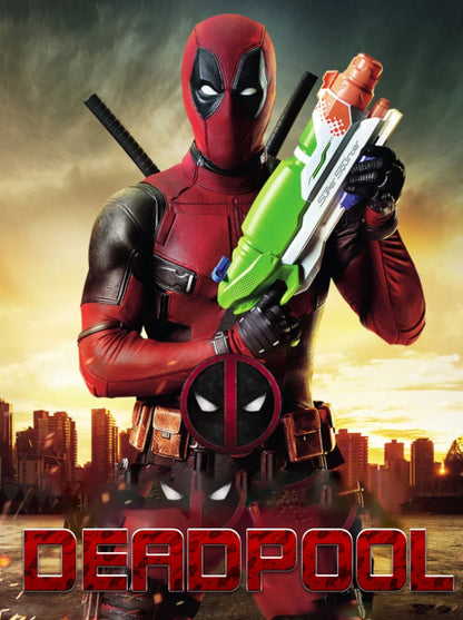 Deadpool Cosplay Costume for Kids – Superhero Roleplay Outfit with Headgear & Gloves, Halloween Party Suit
