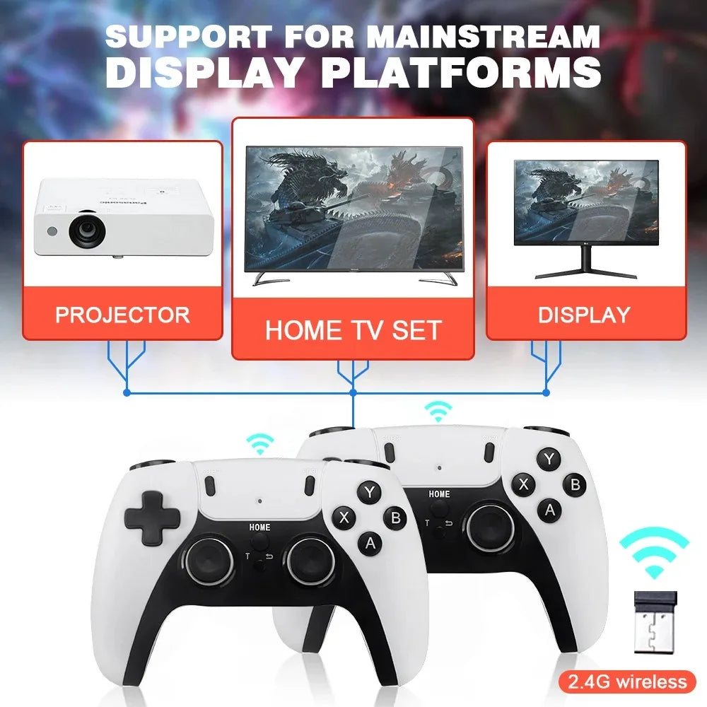 New GD10 PRO Video Game Stick Console – 4K, 58,000 Retro Games, 256GB, 2.4G Wireless Controllers, Perfect Christmas Gift