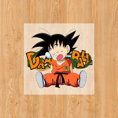 Dragon Ball Goku Heat Transfer Sticker – DIY Anime Iron-On Patch for T-Shirts & Sweatshirts
