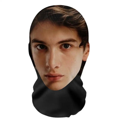 3D Pattern Mesh Face Mask – Funny Printed Head Scarf & Ice Silk Sunscreen Head Cover for Party, Cosplay & Celebrity Look