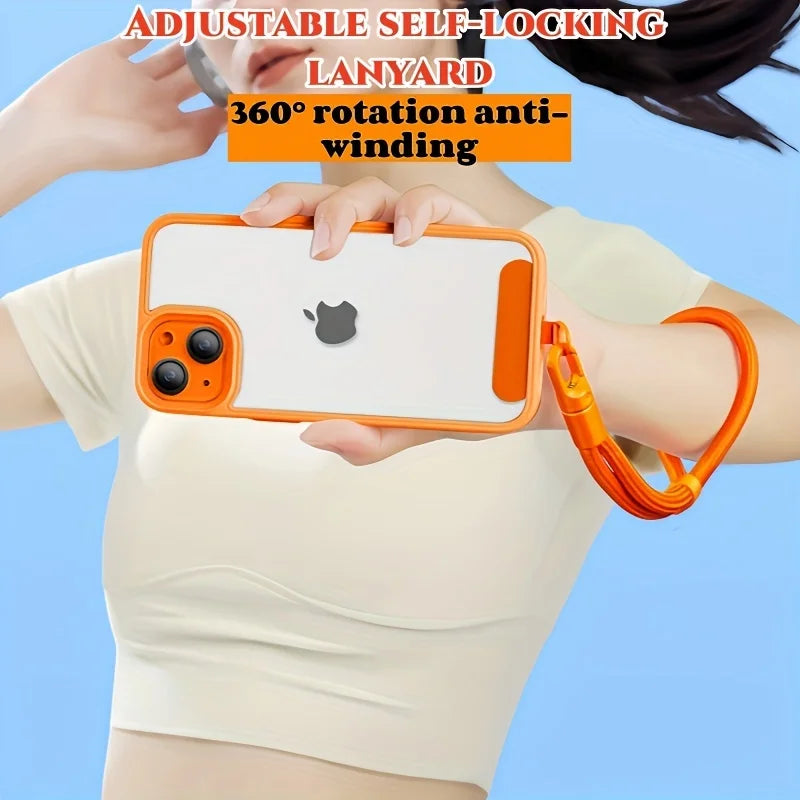 Adjustable Universal Phone Lanyard Strap – Clip Holder for All Phone Cases (Neck, Shoulder, Crossbody & Wrist, 7mm Thick)