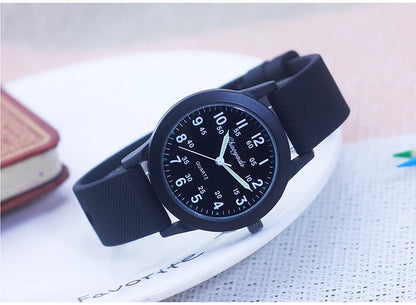 Children's 60-Minute Scale Quartz Wristwatch - Silicone Strap Watch for Boys & Girls, Junior High & Elementary School Exam Watch