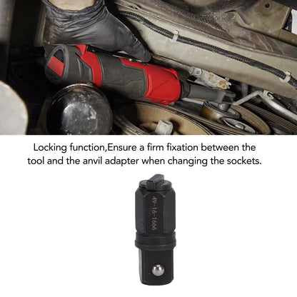 M12 FUEL Insider Ratchet Anvil Adapter - Carbon Steel Replacement with Locking Function