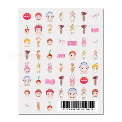 S-Sonnies Angels 3D Nail Art Sticker – 1PCS Adhesive Cartoon Decal for Manicure Design