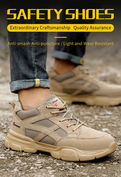 10KV Insulated Safety Shoes – Men’s Anti-Smash, Puncture-Proof, Breathable Electrician & Welding Work Boots