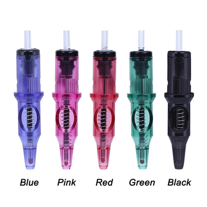 10/5PCS Ballpoint Cartridge Tattoo Needles — Practice Needles for Beginners & Designer Drawing with Tattoo Pen Machine